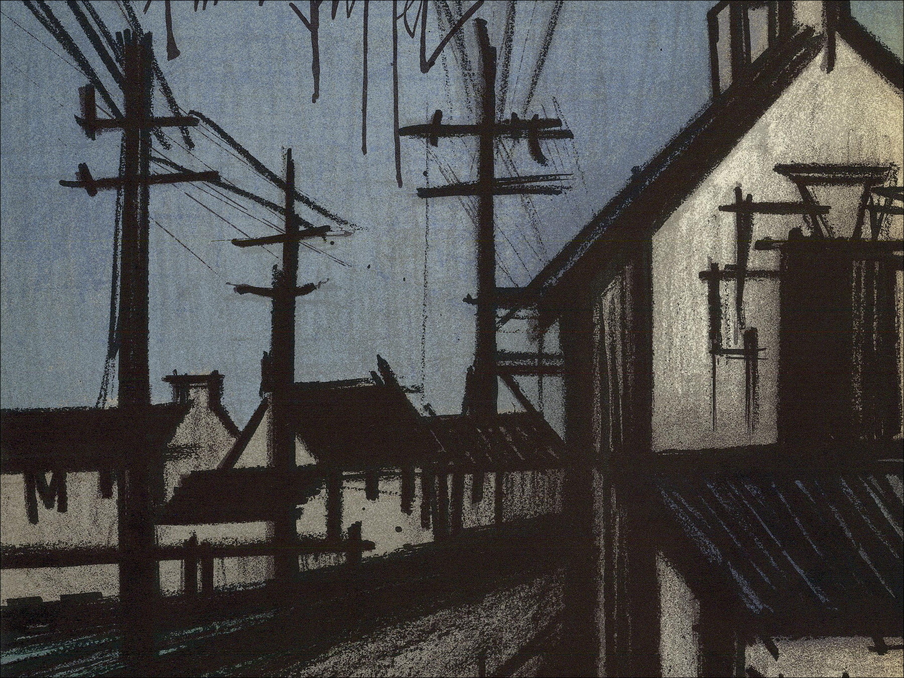 Achat Lith Origin Original Het dorp Bernard BUFFET van 1967