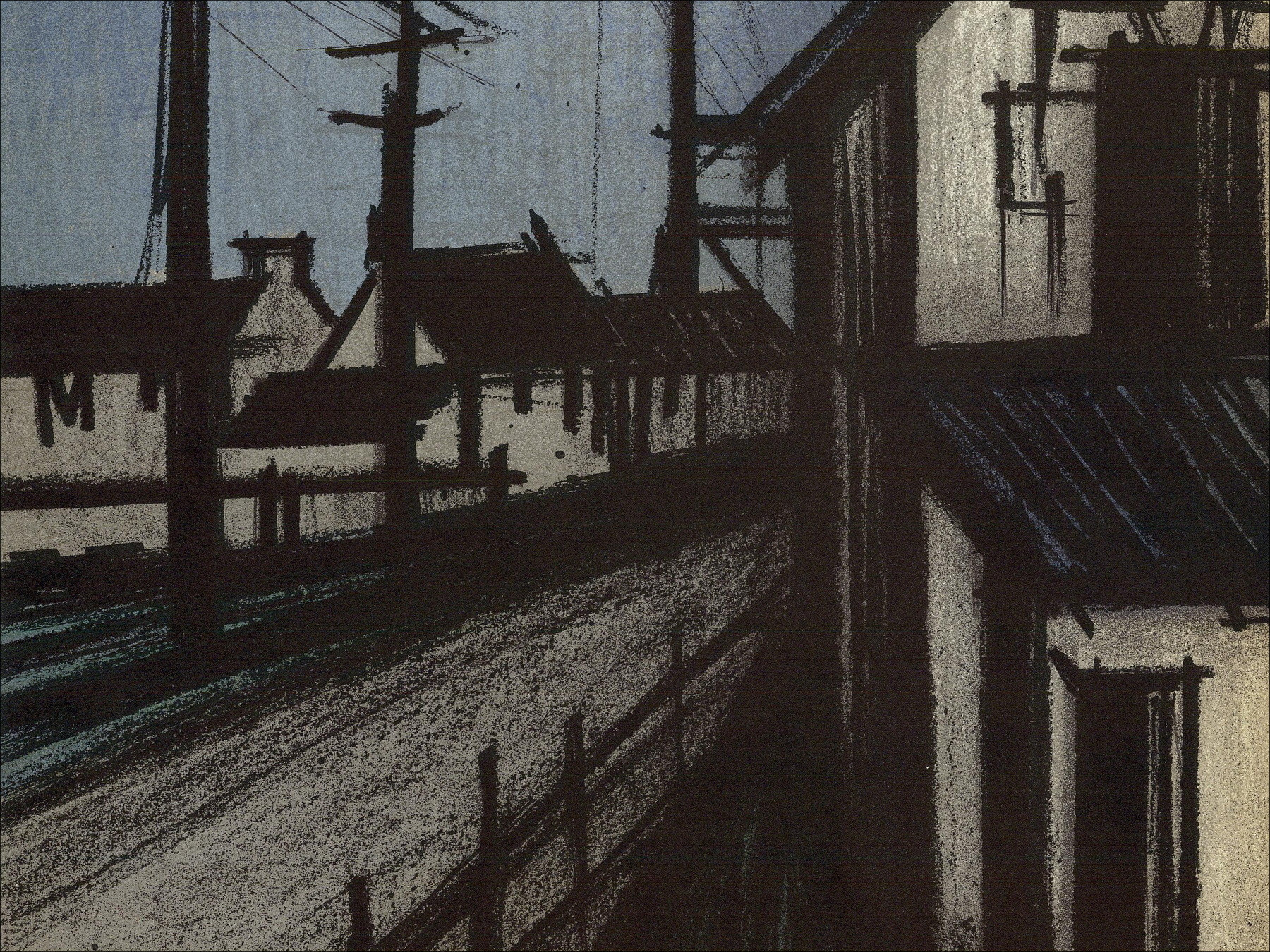 Achat Lith Origin Original Het dorp Bernard BUFFET van 1967