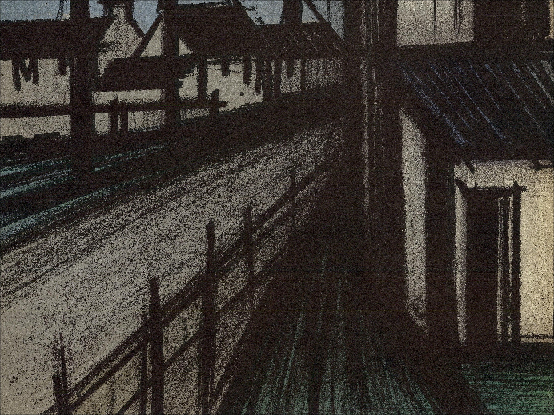 Achat Lith Origin Original Het dorp Bernard BUFFET van 1967