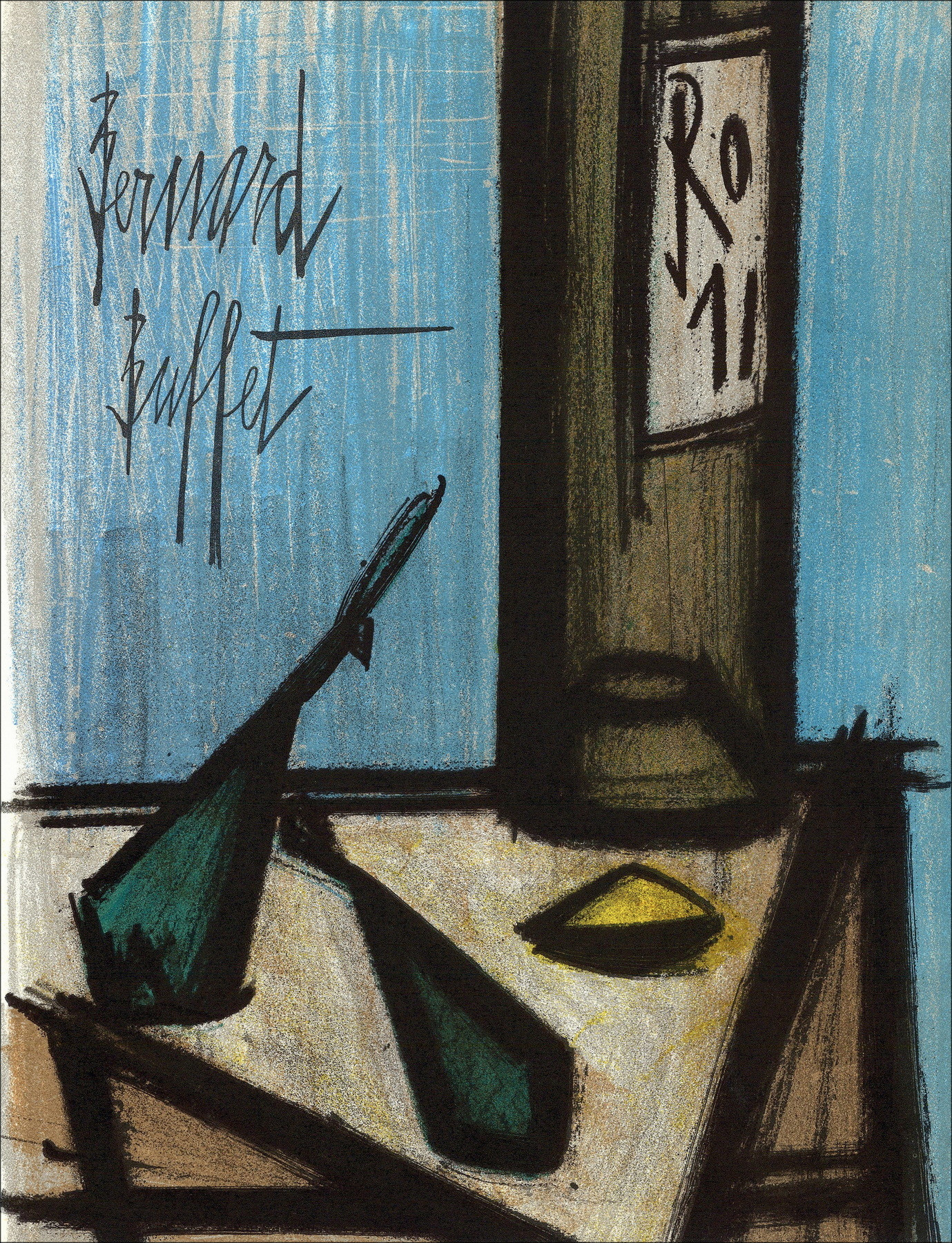 Buy Lithograph Bernard BUFFET Still life bottled 1967