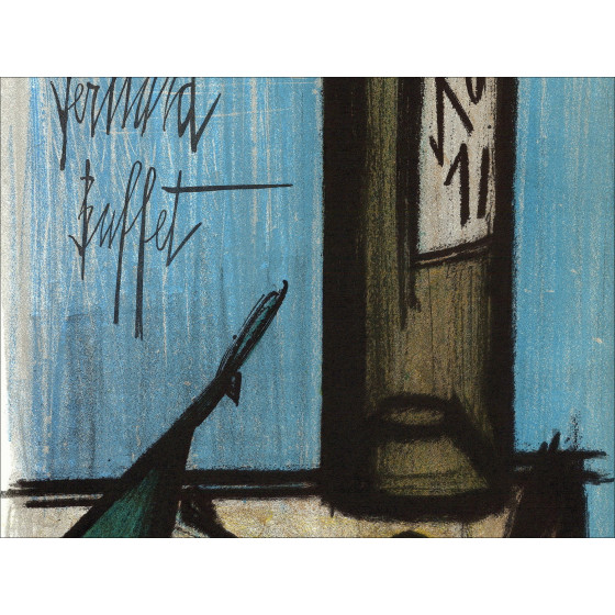 Koop Lith 1967 Bernard BUFFET Doodvlees in de fles 1967