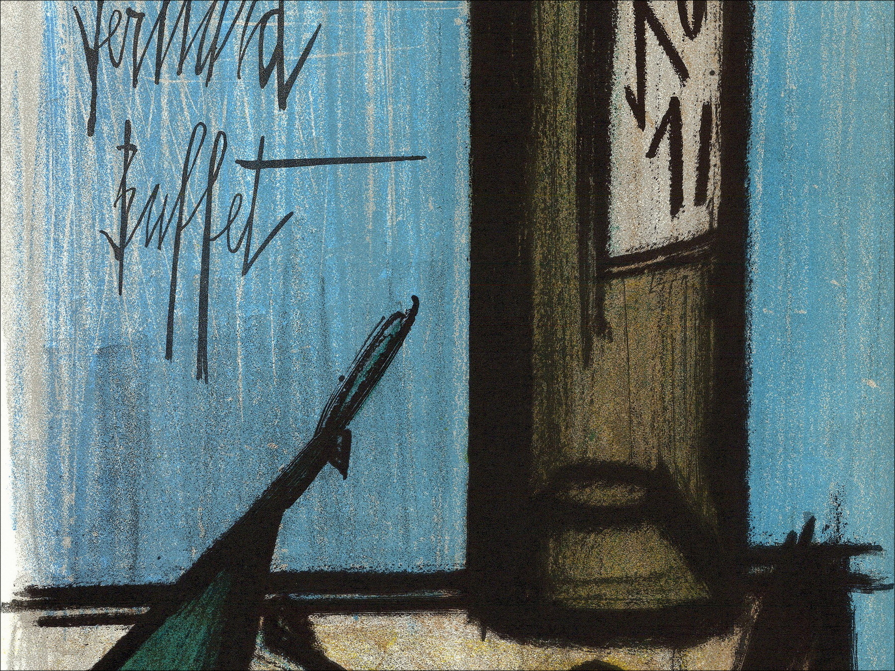 Kaufen Sie Lithographie Bernard Buffet Stillleben in der Flasche 1967