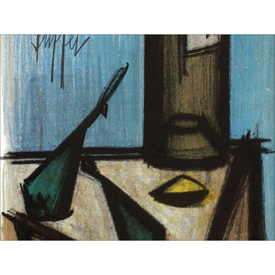 Comprar Litografía Bernard Buffet Bodegón en la botella de 1967