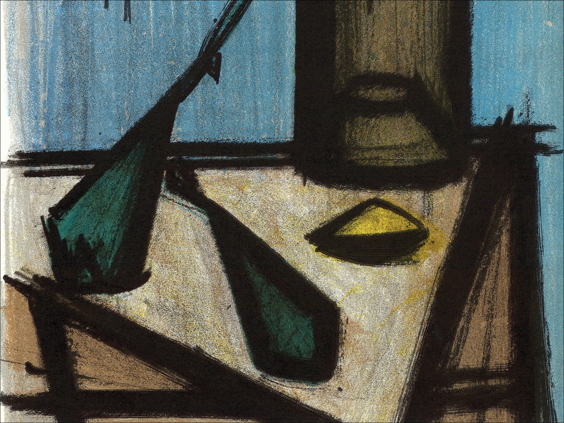 Kaufen Sie Lithographie Bernard Buffet Stillleben in der Flasche 1967