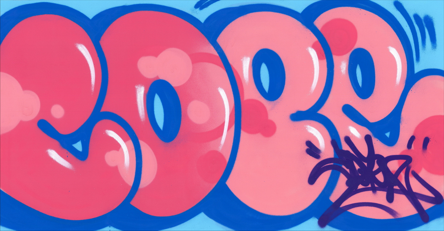 COPE2 - Iconic Bubble Pink, pintura original sobre lienzo 2026