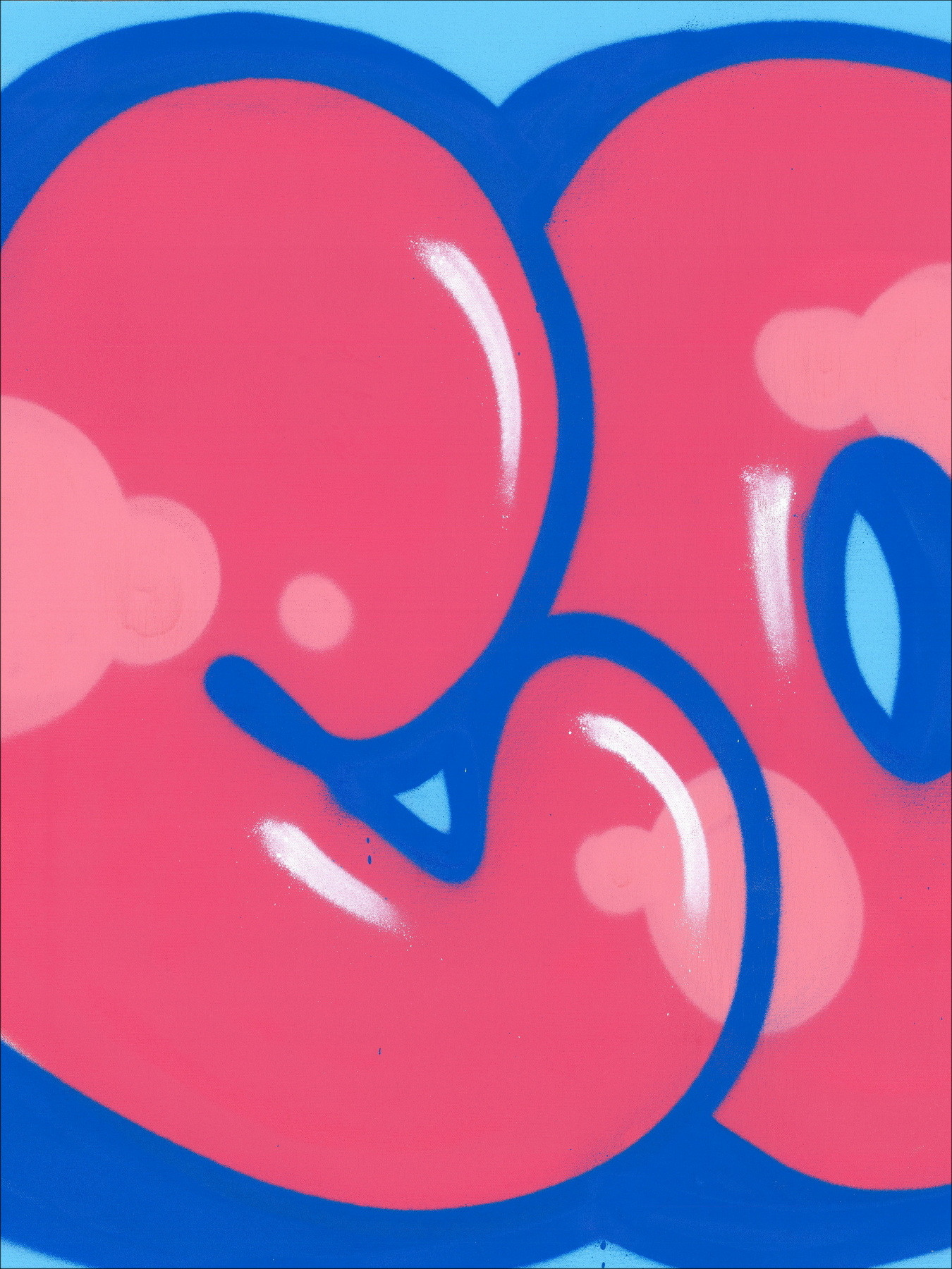 COPE2 - Ikonisches Bubble Pink, Originalgemälde auf Leinwand 2026