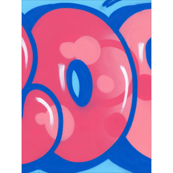 COPE2 - Ikonisches Bubble Pink, Originalgemälde auf Leinwand 2026