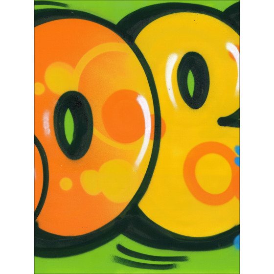 COPE2 - Iconische Bubble Orange, origineel schilderij op doek 2026