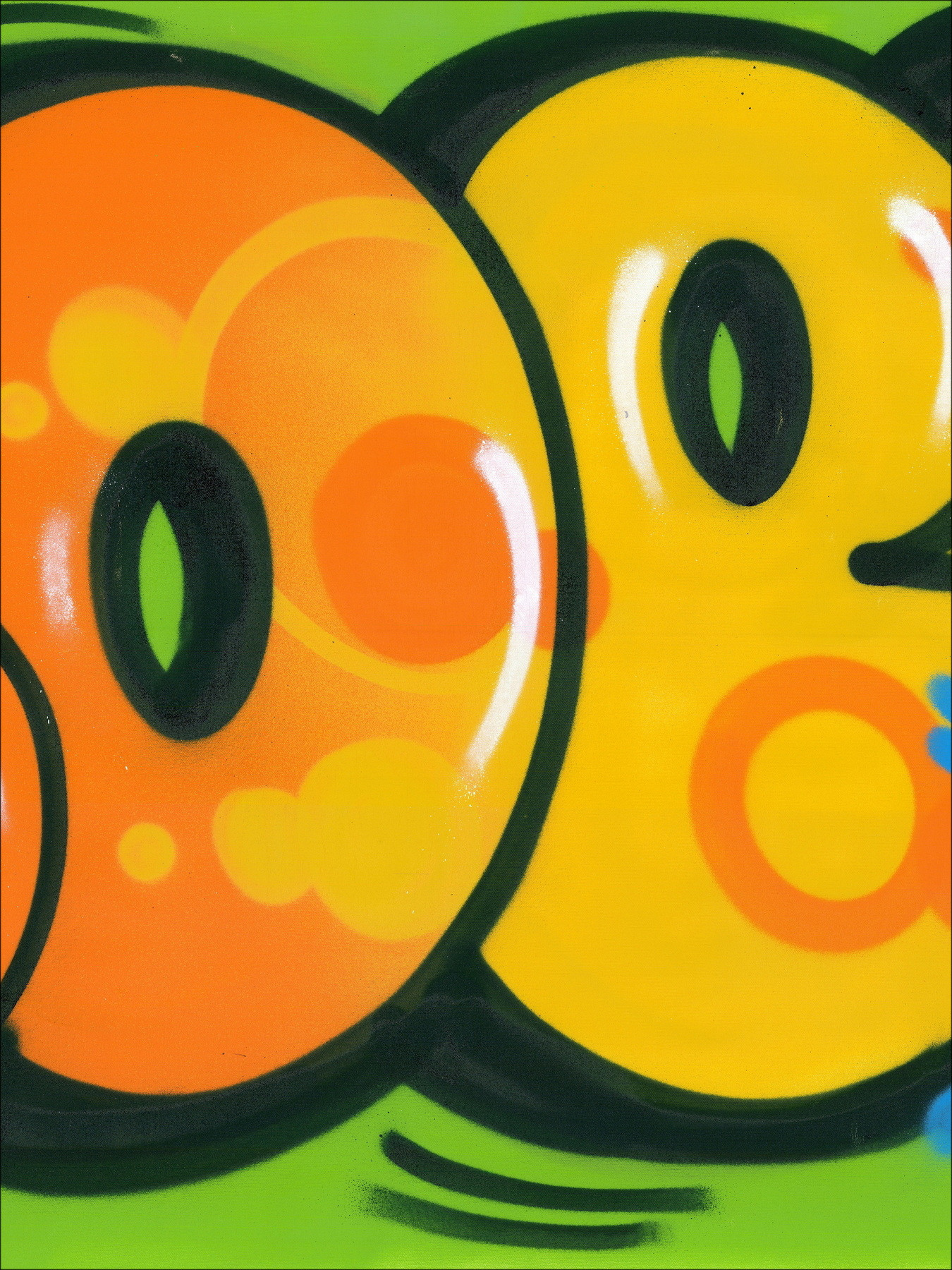 COPE2 - Ikonisches Bubble Orange, Originalgemälde auf Leinwand 2026