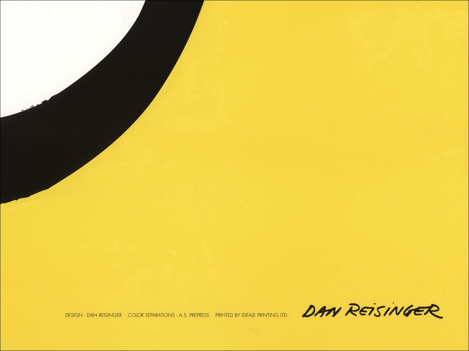 Dan Reisinger - Silkscreen "Paz tras hiroshima" 100x70cm - 1991
