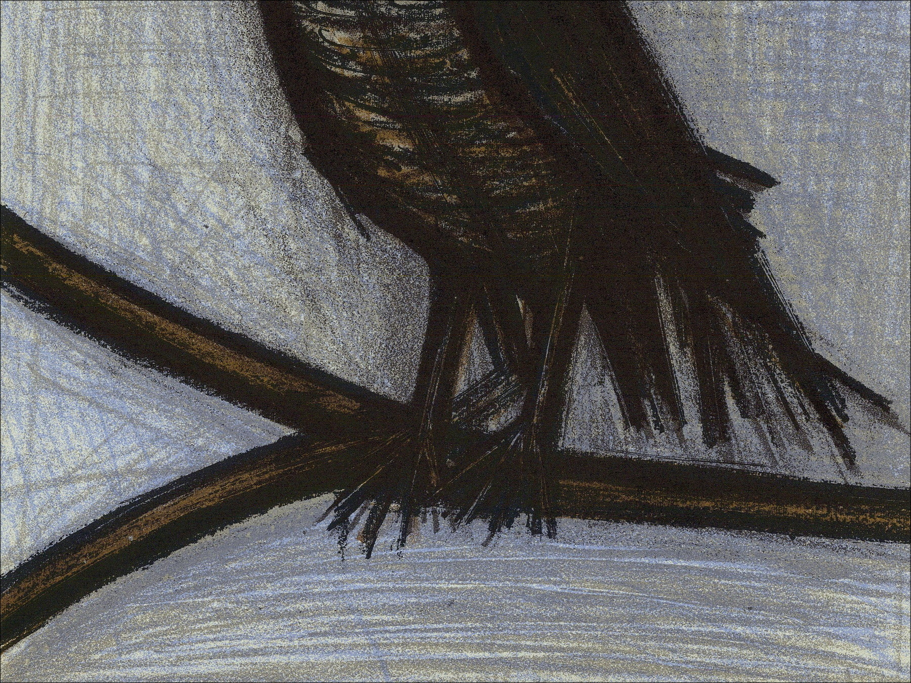Bernard Buffet - De Uil, originele lithografie Mourlot 1967
