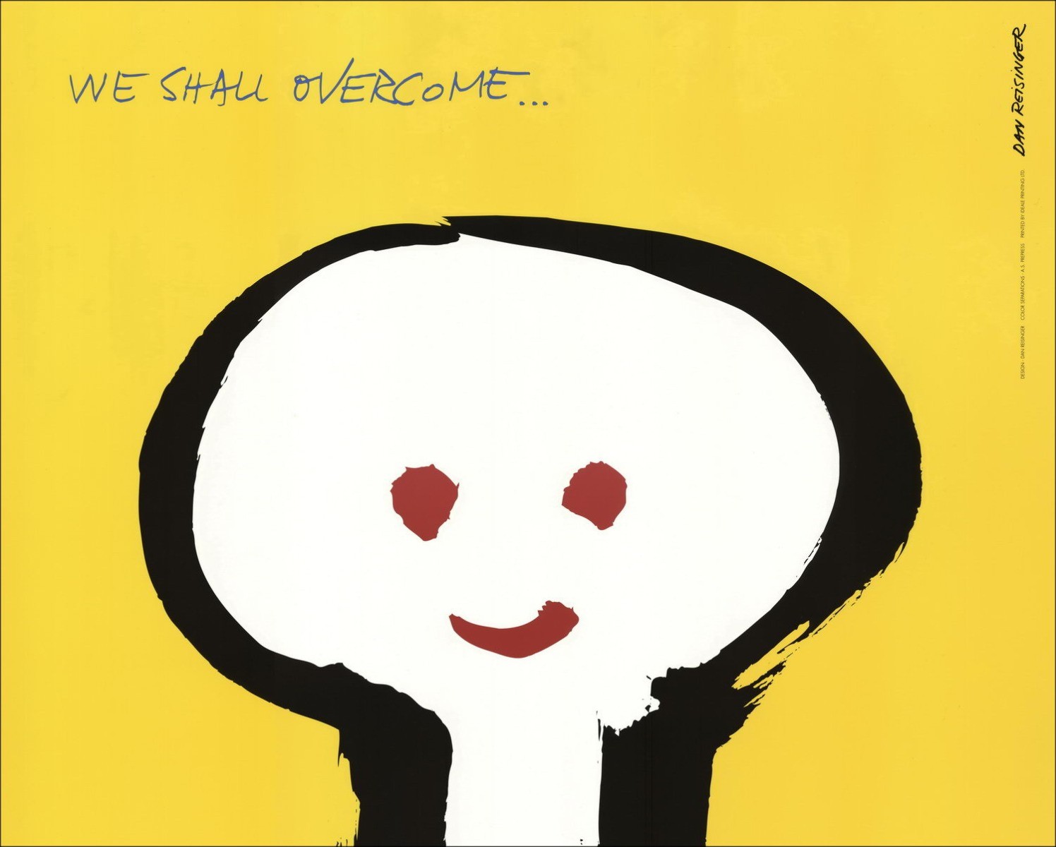 Dan Reisinger - Silkscreen "Paz tras hiroshima" 100x70cm - 1991