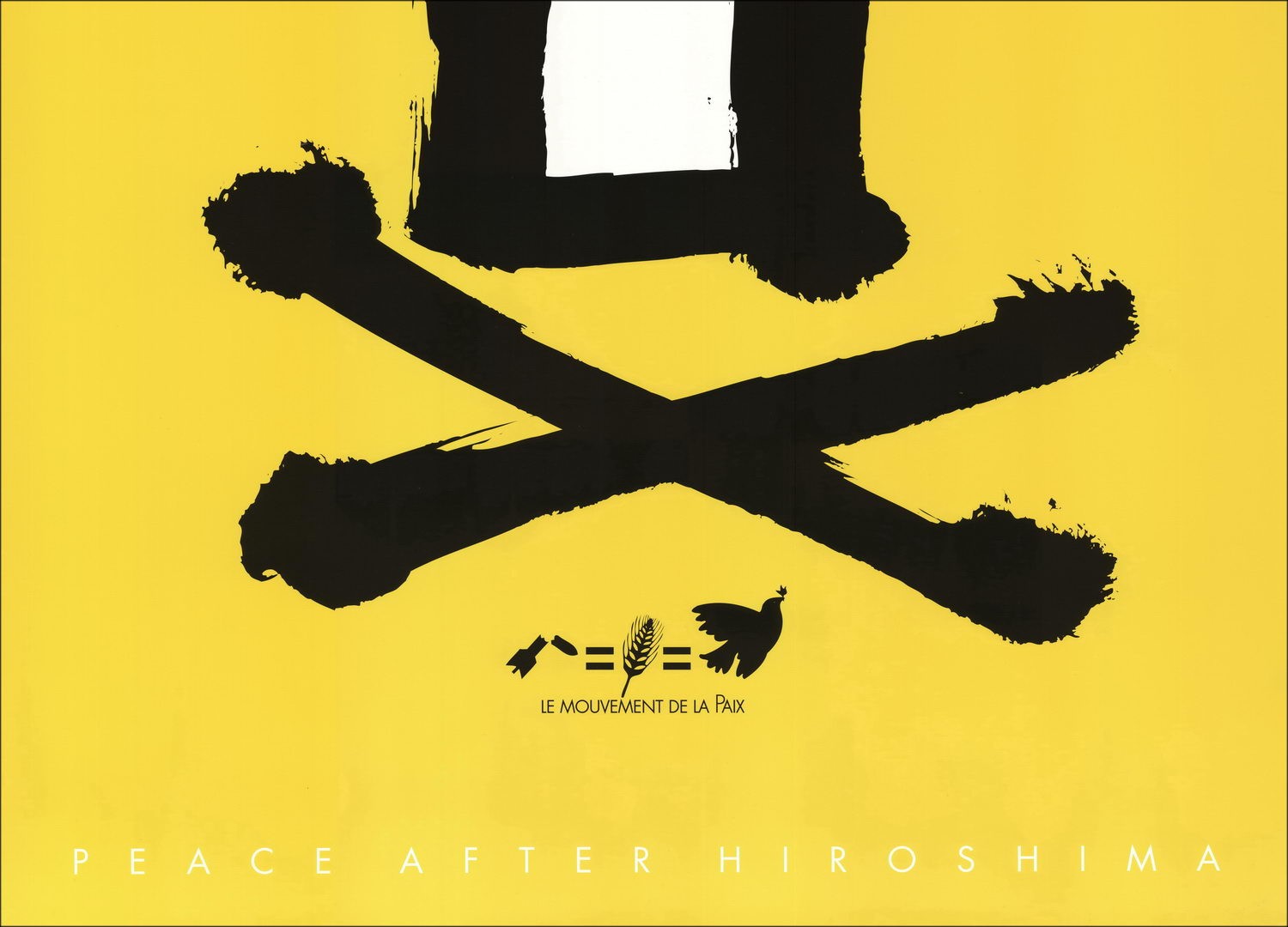 Dan REISINGER - Sérigraphie "Peace after Hiroshima" 100x70cm - 1991
