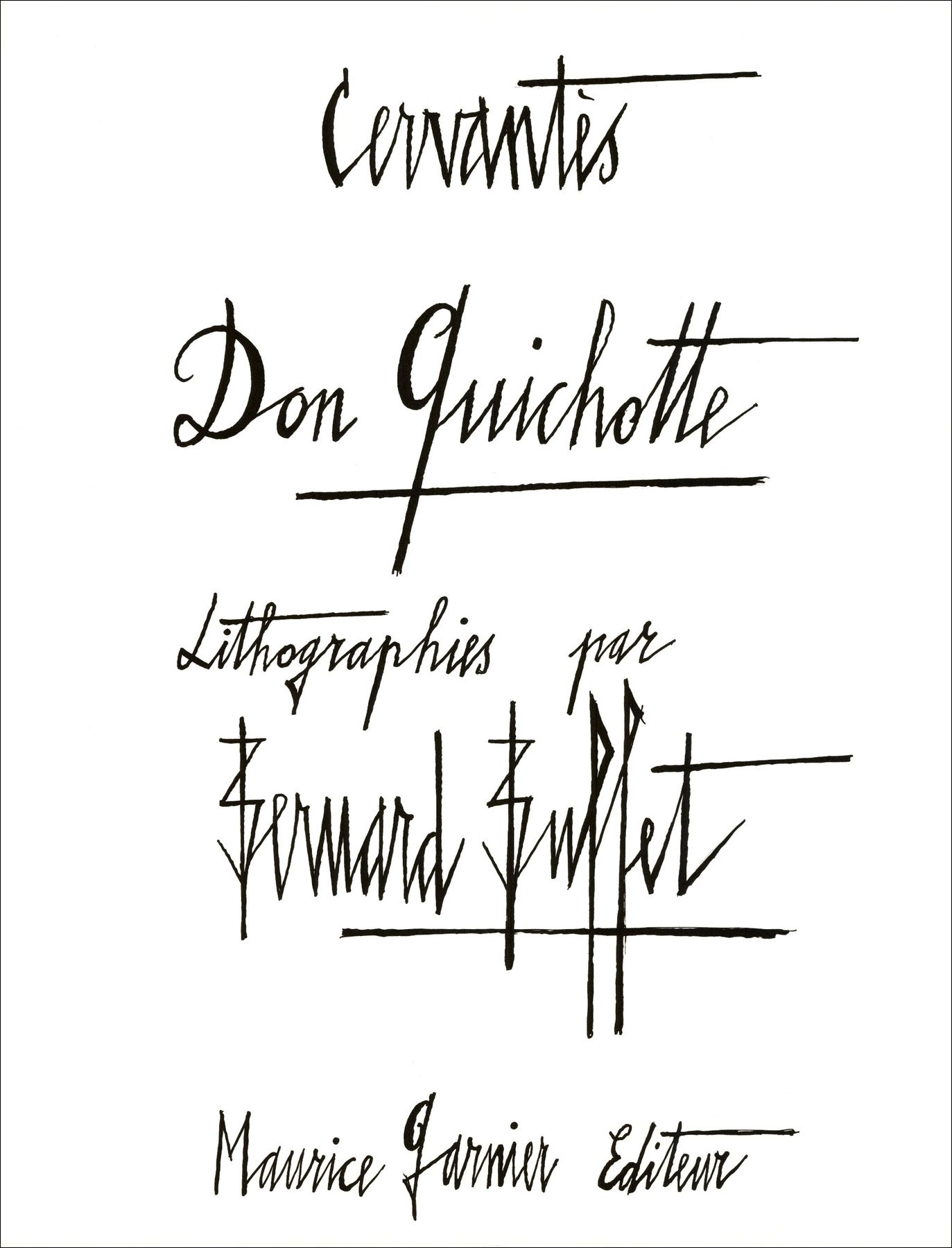 BUFFET Bernard - Komplettes Werk mit "DON QUICHOTTE" Suite 1989