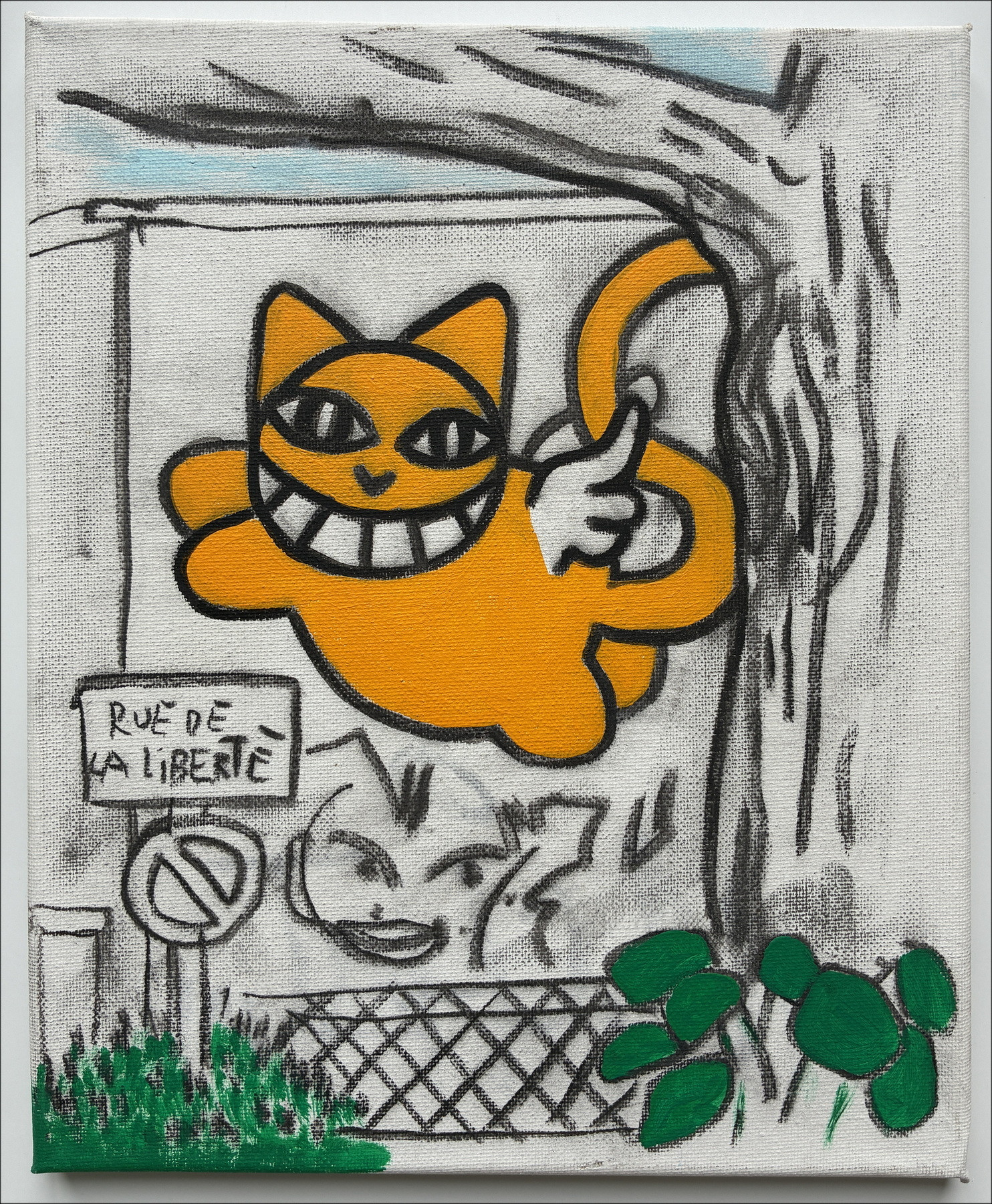 M.Chat (Thoma Vuille) - Cat Rue de la Liberté, painting 2026