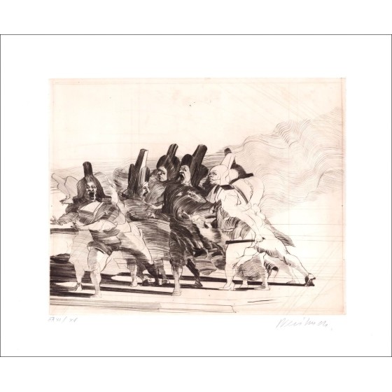 Acquista Commedia dell'Arte Claude Weisbuch Incisione originale