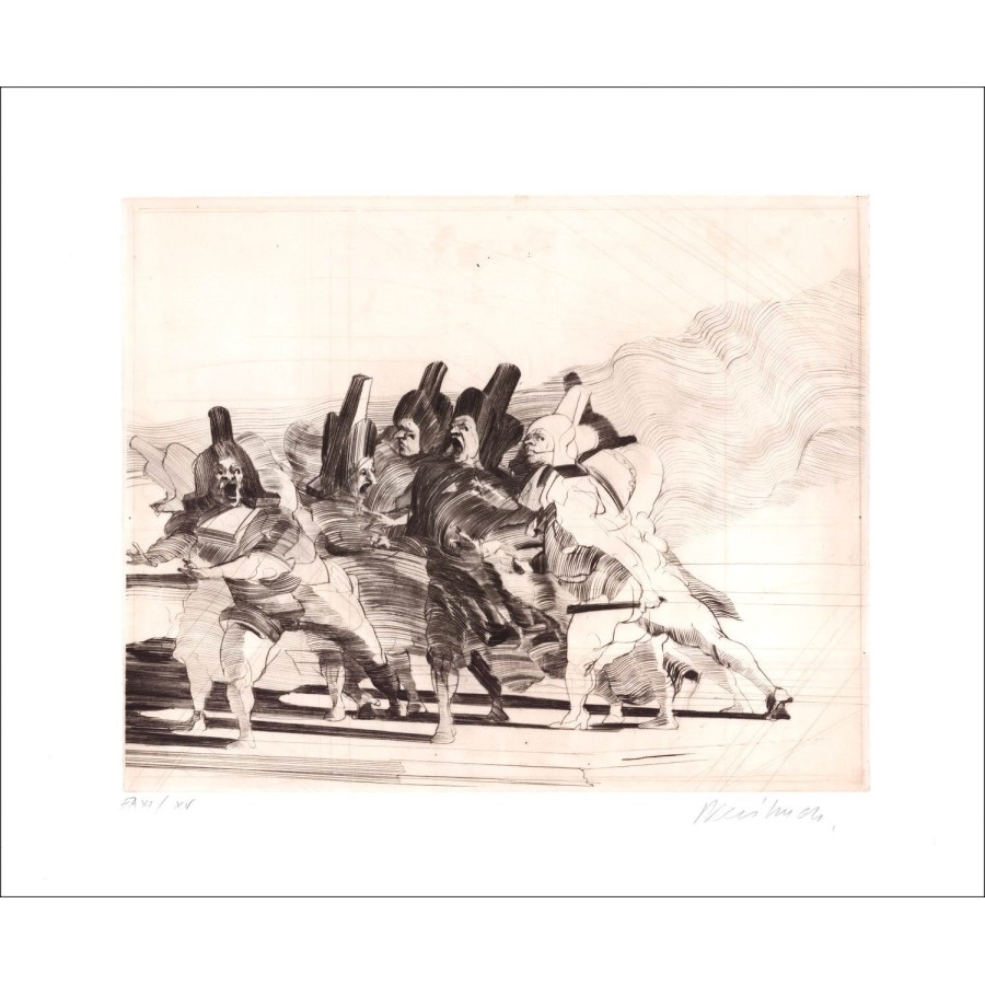 Acquista Commedia dell'Arte Claude Weisbuch Incisione originale