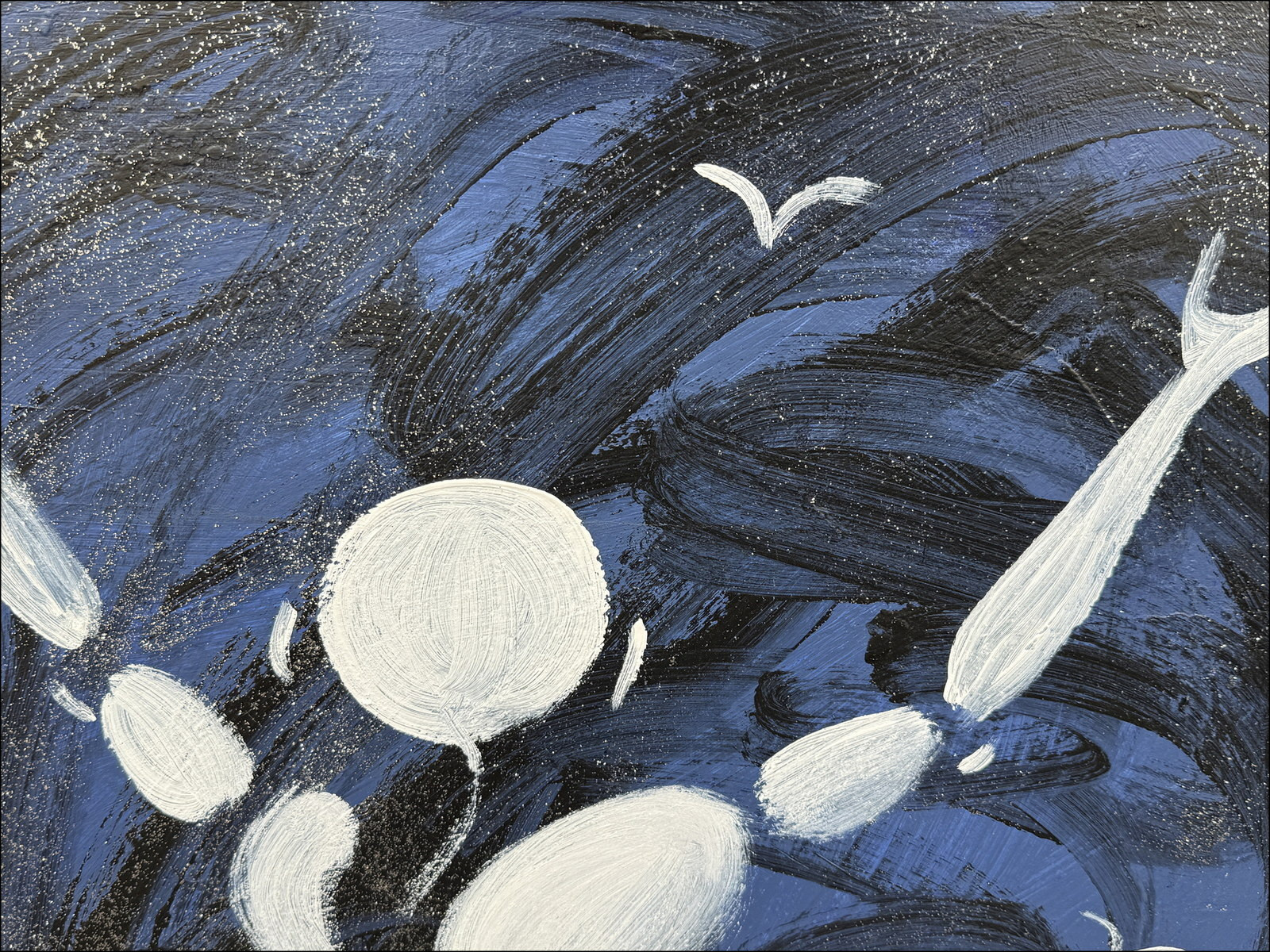 Jérôme Mesnager – Man in White, Star Jump, 2026 - Painting