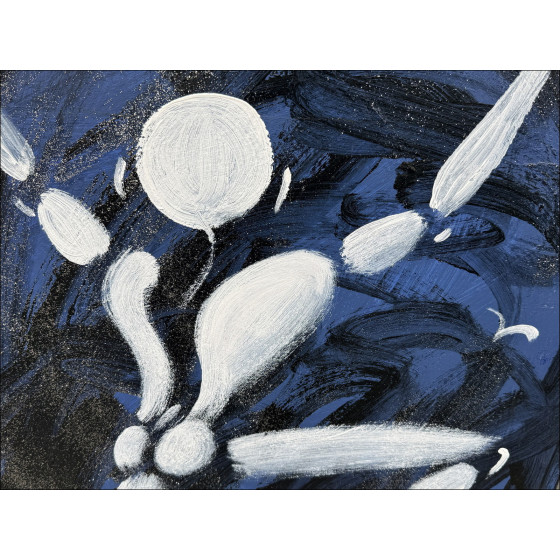 Jérôme Mesnager – Man in White, Star Jump, 2026 - Painting