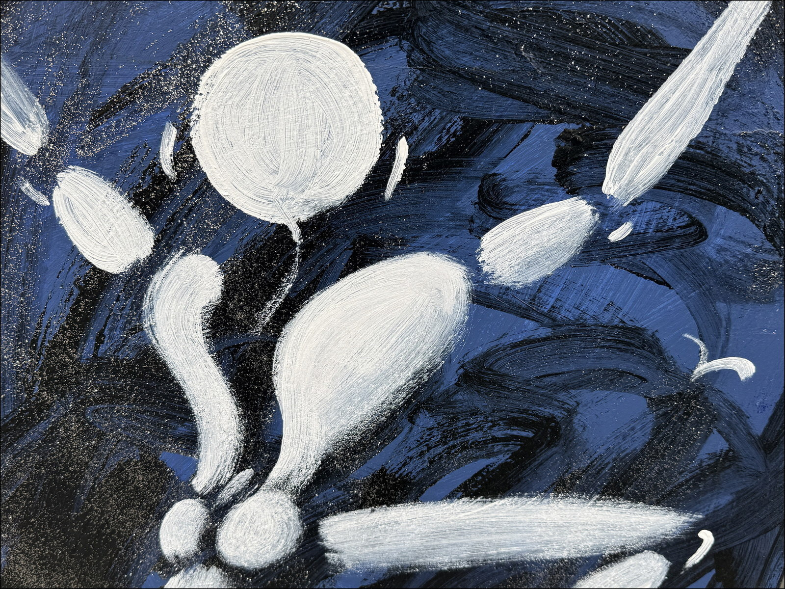 Jérôme Mesnager – Man in White, Star Jump, 2026 - Painting