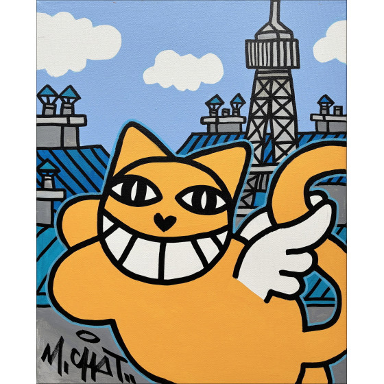 M.Chat (Thoma Vuille) - Gato alado con la Torre Eiffel, 2026