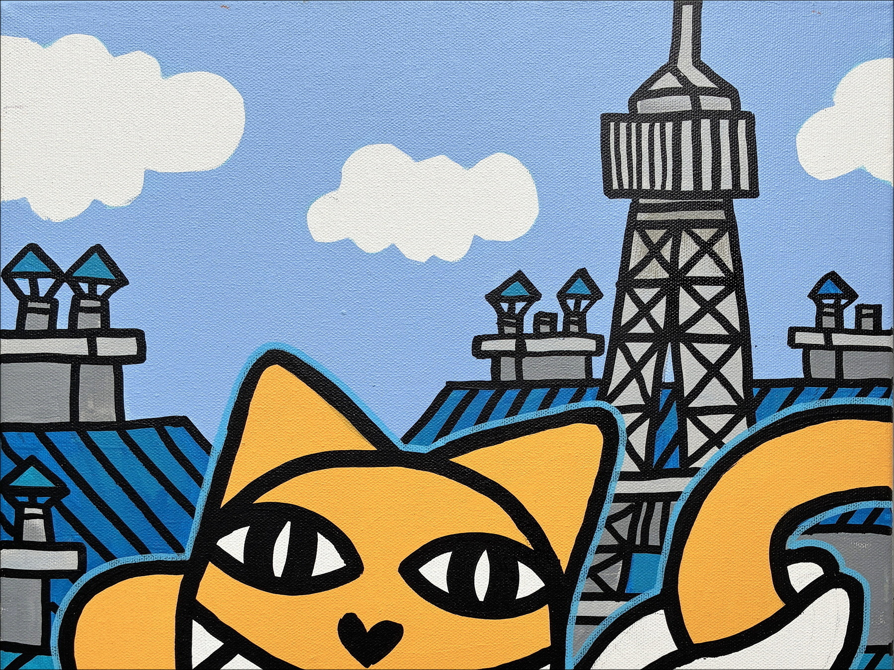 M.Chat (Thoma Vuille) - Gato alado con la Torre Eiffel, 2026
