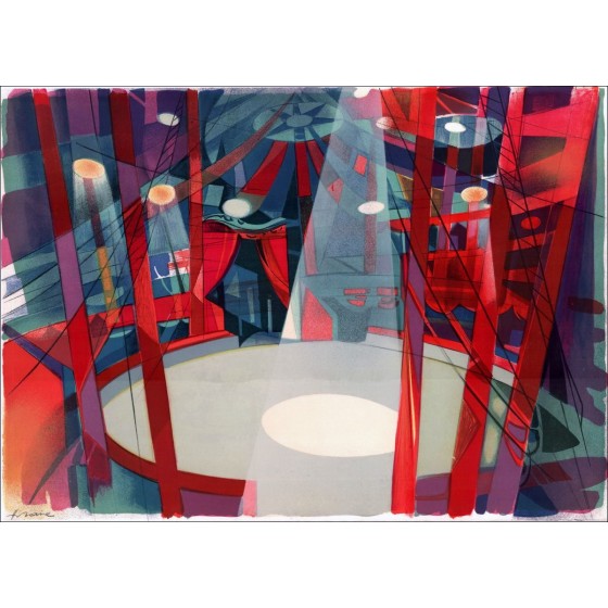Achat Lithographie original Camille HILAIRE Het Circus De piste aux étoiles