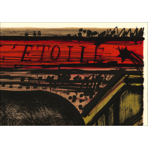 Bernard Buffet, El Hipopótamo en libertad 1968 – Litografía