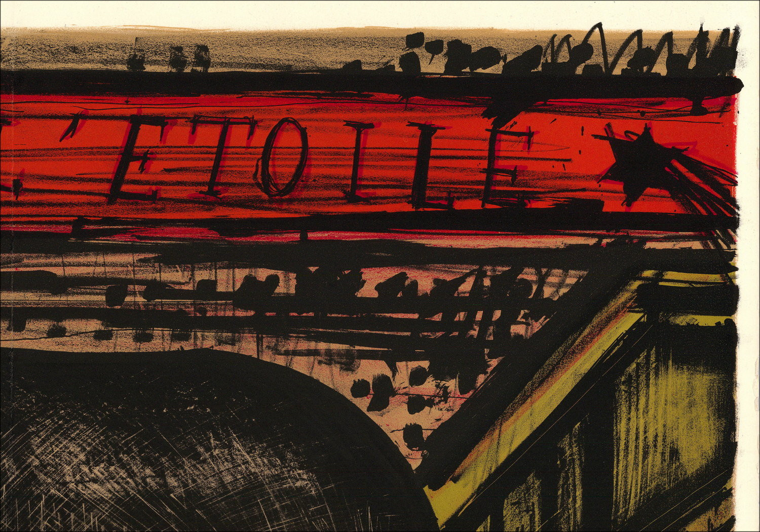 Bernard Buffet, L'Ippopotamo in libertà 1968 – Litografia