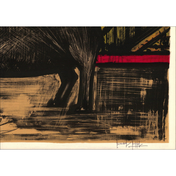 Bernard Buffet, L'Ippopotamo in libertà 1968 – Litografia