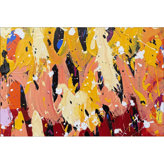 JonOne – Compositie, 2025 | Origineel schilderij 10F