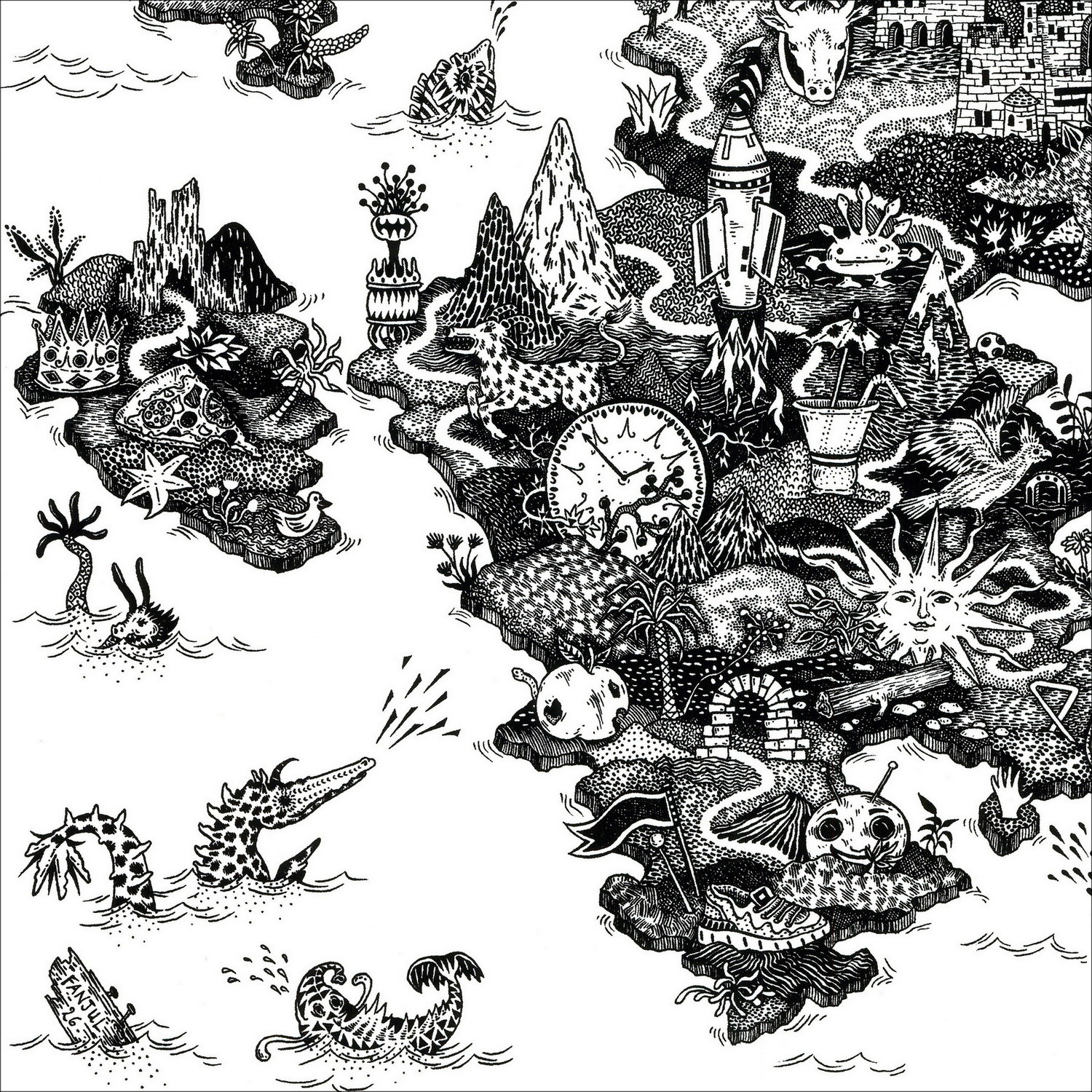 Claire Fanjul - Composition, sérigraphie originale signée