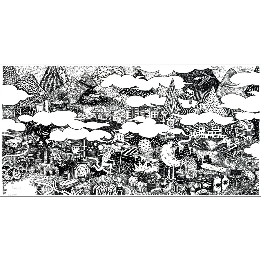 Claire Fanjul - Composición, serigrafía original firmada