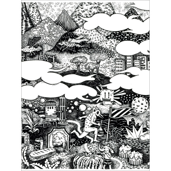Claire Fanjul - Composition, original signed screen print