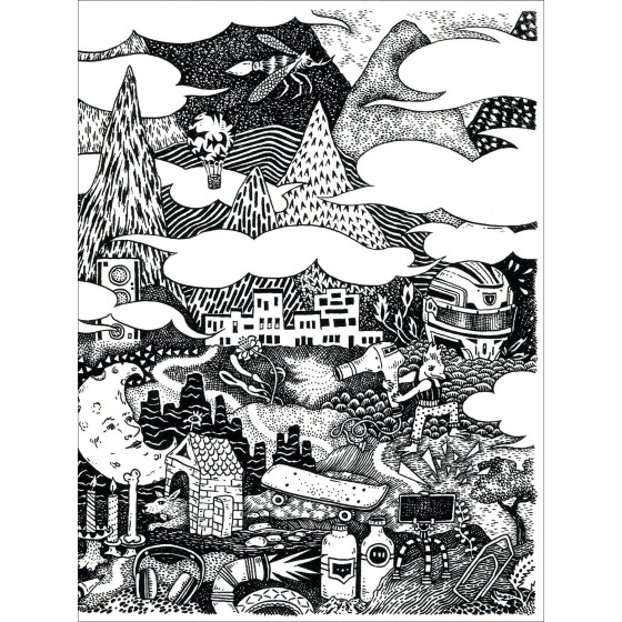 Claire Fanjul - Composición, serigrafía original firmada