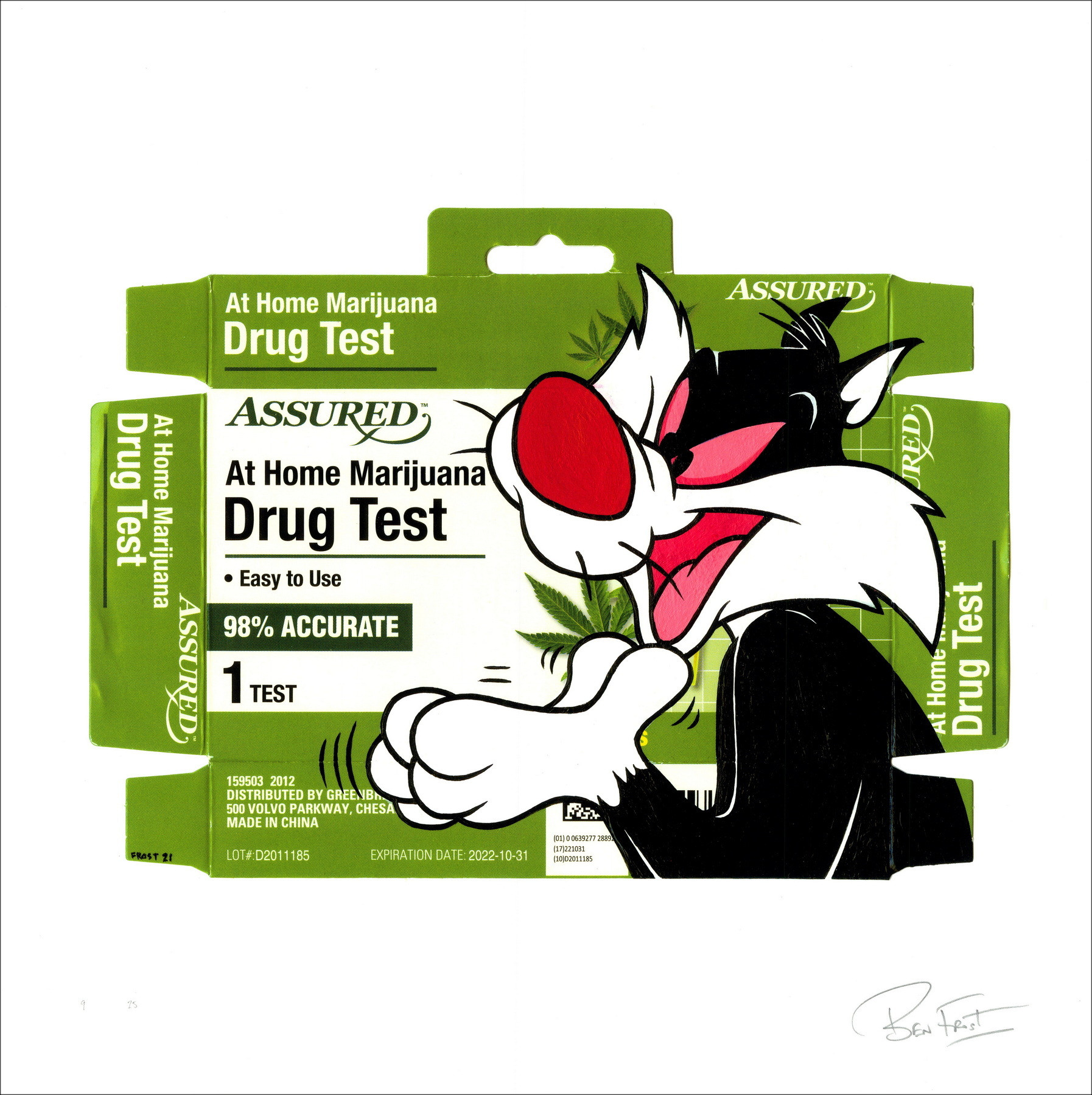 BEN FROST - Tirage pigmentaire "Meeowie Wowie" 50x50cm - 2021