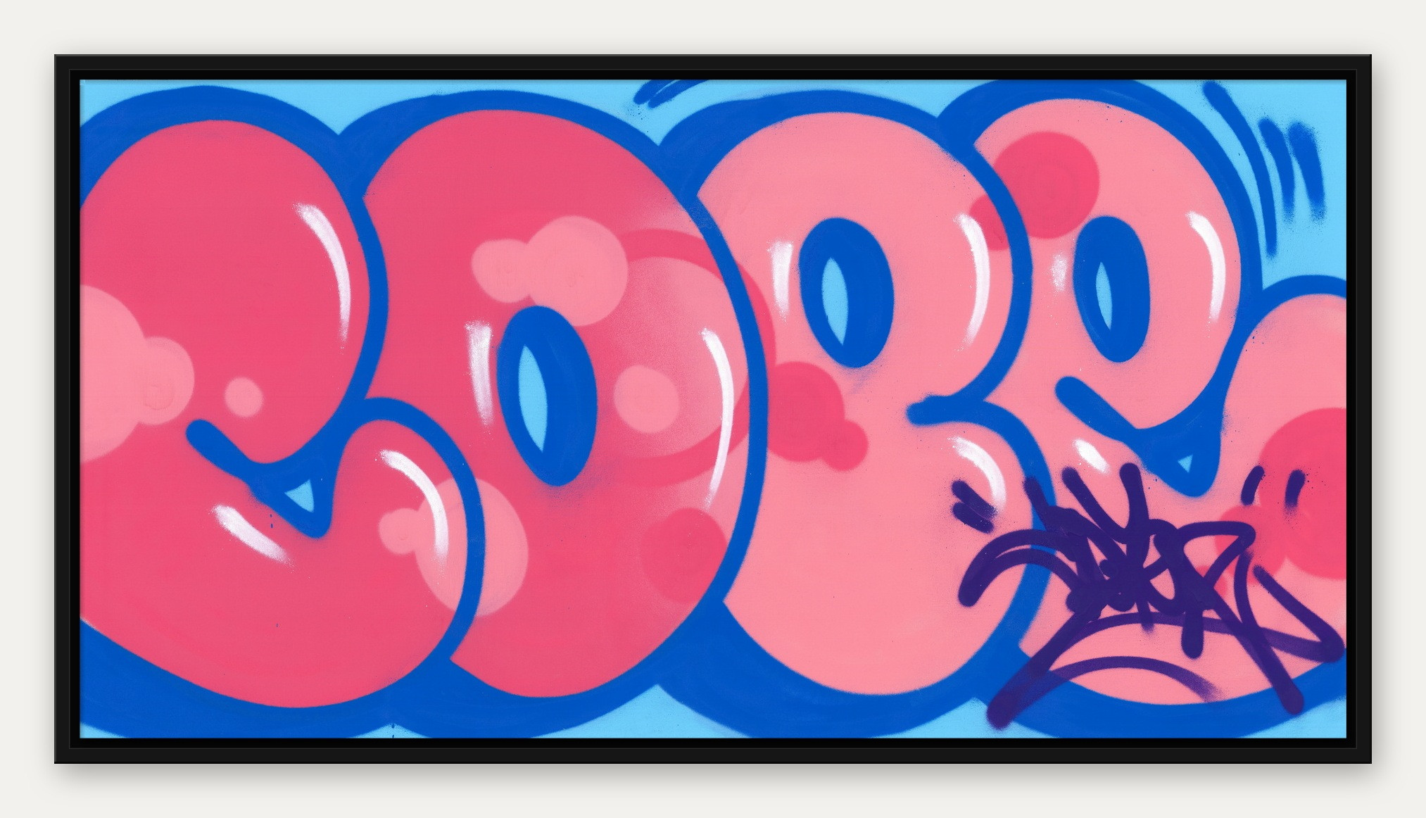 COPE2 - Iconic Bubble Pink, original painting on canvas 2026