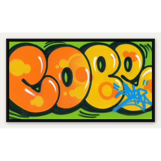 COPE2 - Ikonisches Bubble Orange, Originalgemälde auf Leinwand 2026