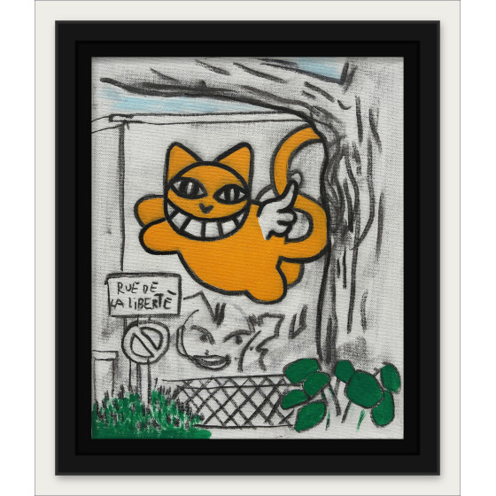 M.Chat (Thoma Vuille) - Cat Rue de la Liberté, painting 2026