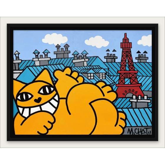 M.Chat - Classic Paris Siesta, Original Malerei 2025