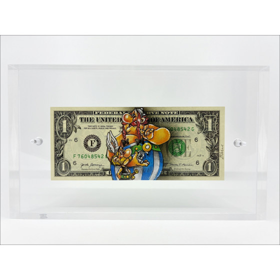 Asterix & Obelix en dólar - Pazblandina Dibujo original
