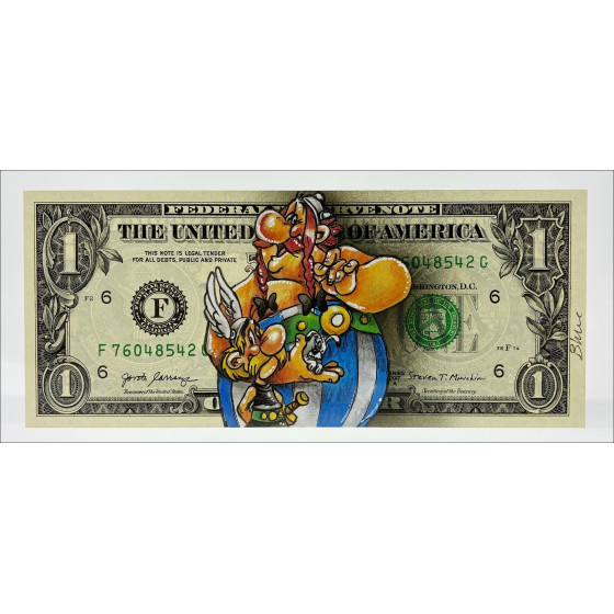 Asterix & Obelix su Dollar - Pazblandina Original Disegno
