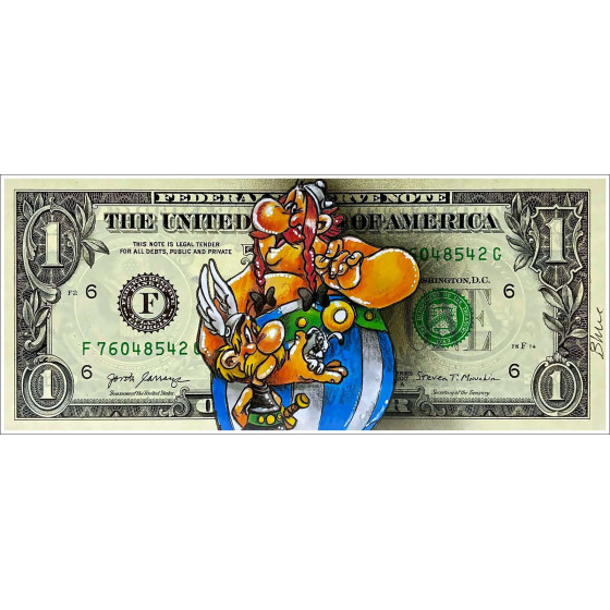 Asterix & Obelix su Dollar - Pazblandina Original Disegno