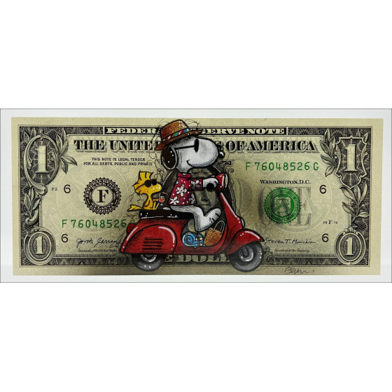 PAZBLANDINA - Snoopy on American Dollar