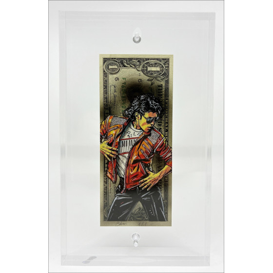 Pazblandina - Michael Jackson, original artwork on dollar