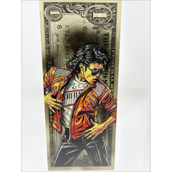 Pazblandina - Michael Jackson, œuvre originale sur dollar