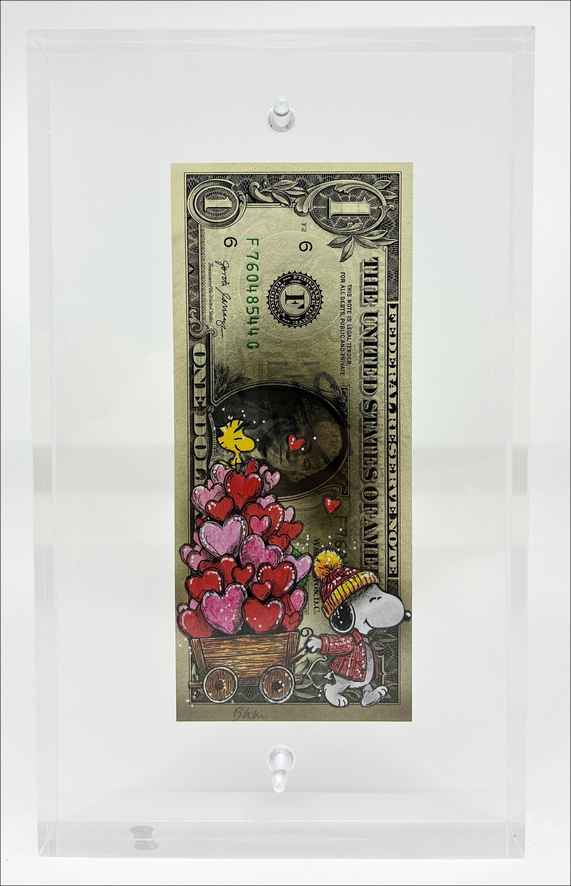 Pazblandina - Snoopy Love, Originalwerk auf US-Dollar