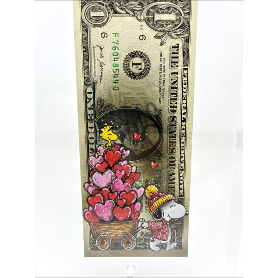 Pazblandina - Snoopy Love, Originalwerk auf US-Dollar