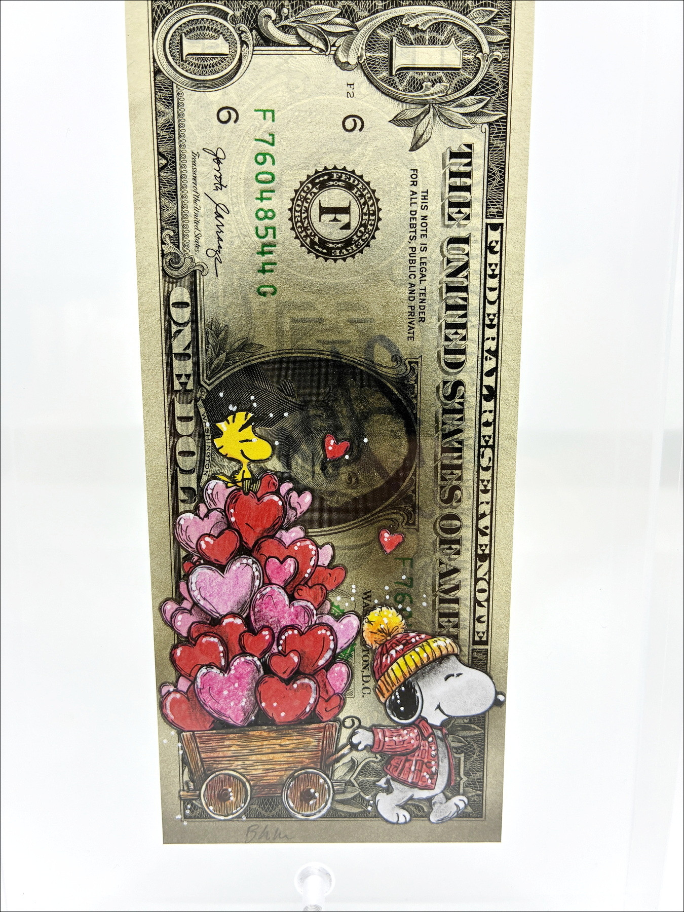 Pazblandina - Snoopy Love, Originalwerk auf US-Dollar
