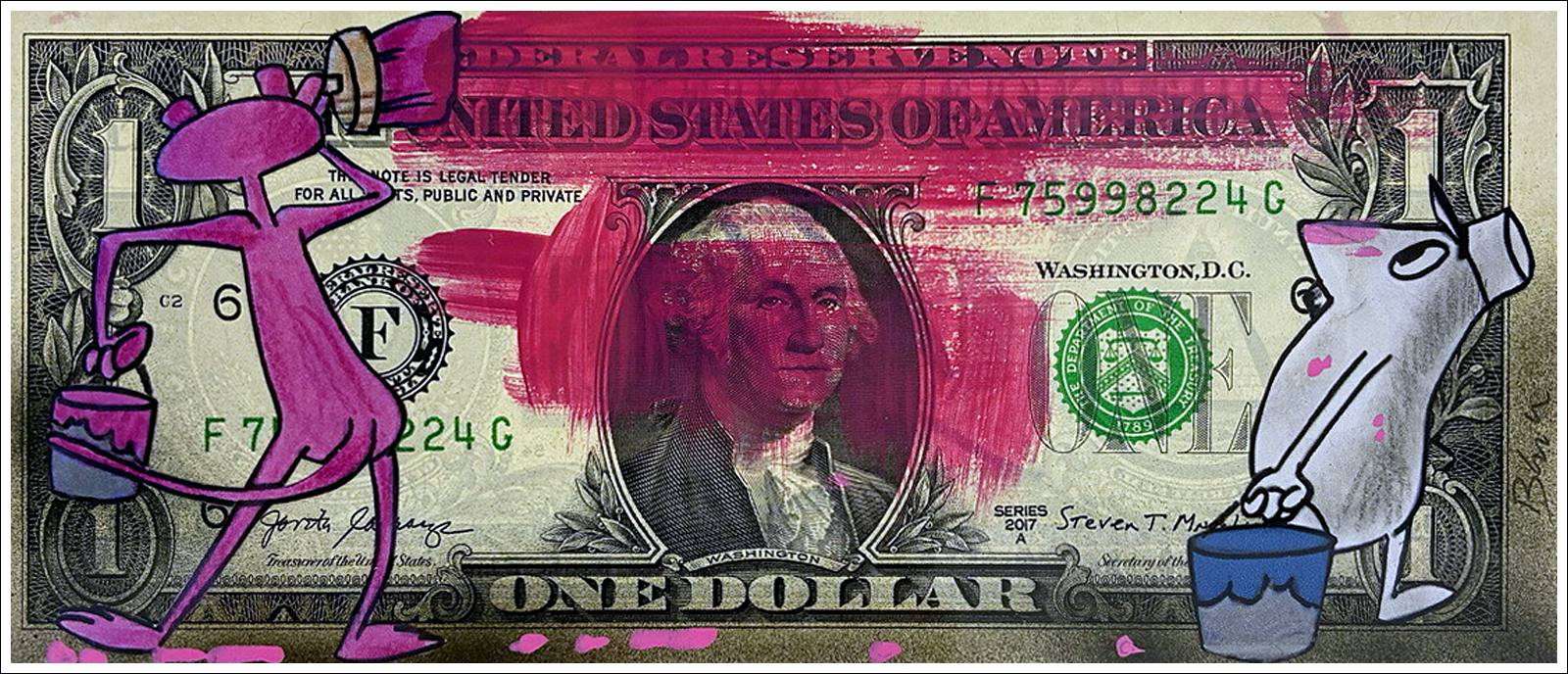 Pacifica, Rocky, disegno originale su dollaro americano